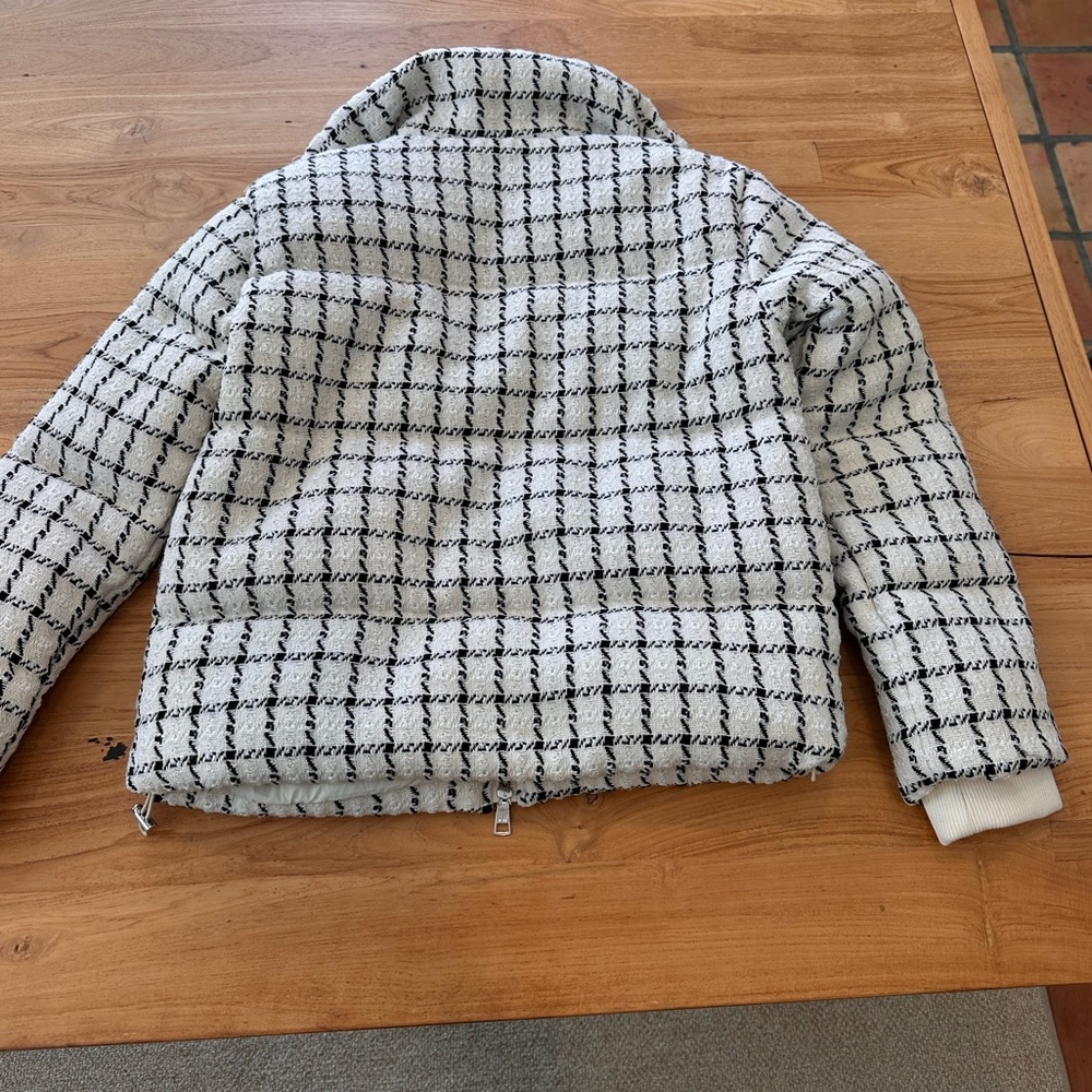 Jason Wu Tweed puffer jacket NEW size small - Picture 8 of 8